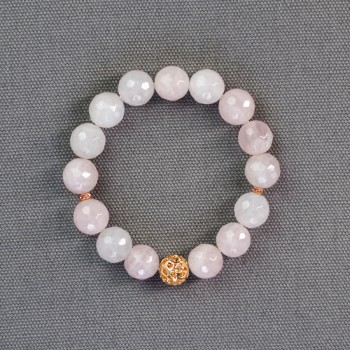 Rose quartz bracelet 12mm
